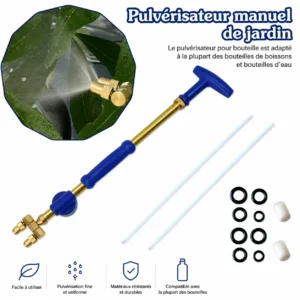 Pulvérisateur Manuel Haute Pression avec Buse Réglable – Jardinage, Nettoyage et Désinfection
