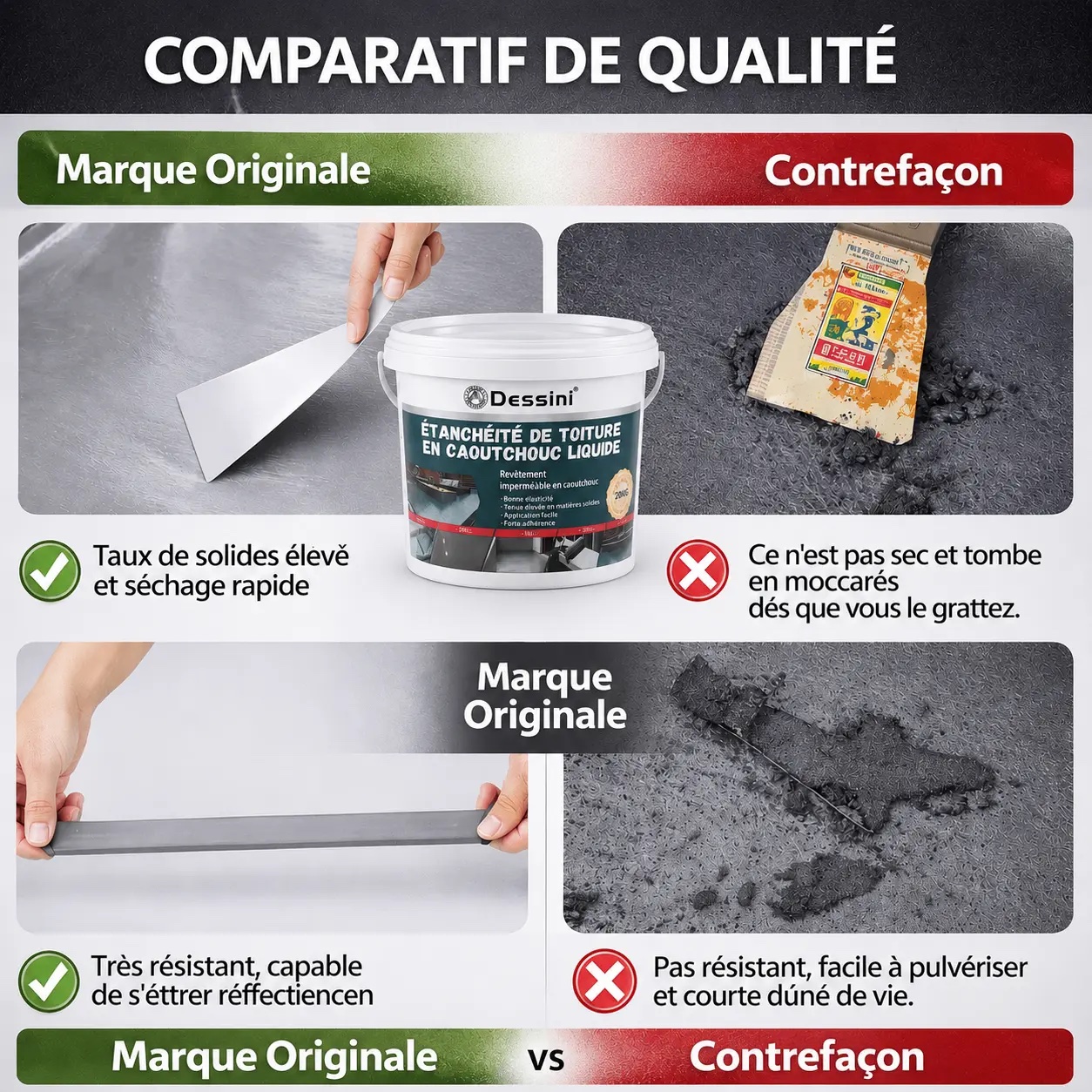 5KG Peinture Silicone Gris - Résistante, Anti Fuite et Moisissure & Réfléchit la Chaleur – Image 2