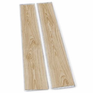 Pack 10 Lames PVC Effet Chêne Clair – Sol Vinyle Étanche 15×91 cm