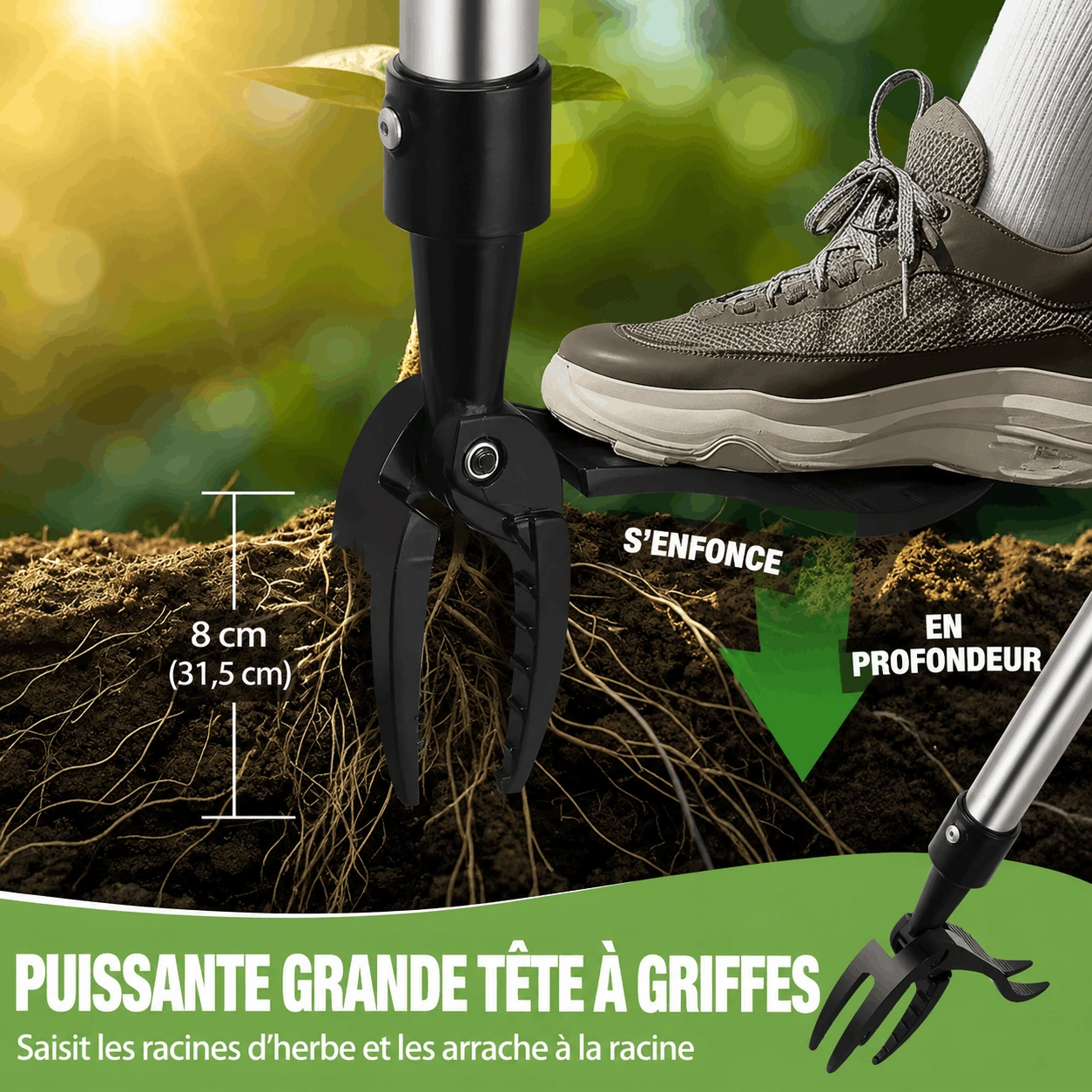 Désherbeur Sans Effort pour Mauvaises Herbes – Jardin & Pelouse – Image 3
