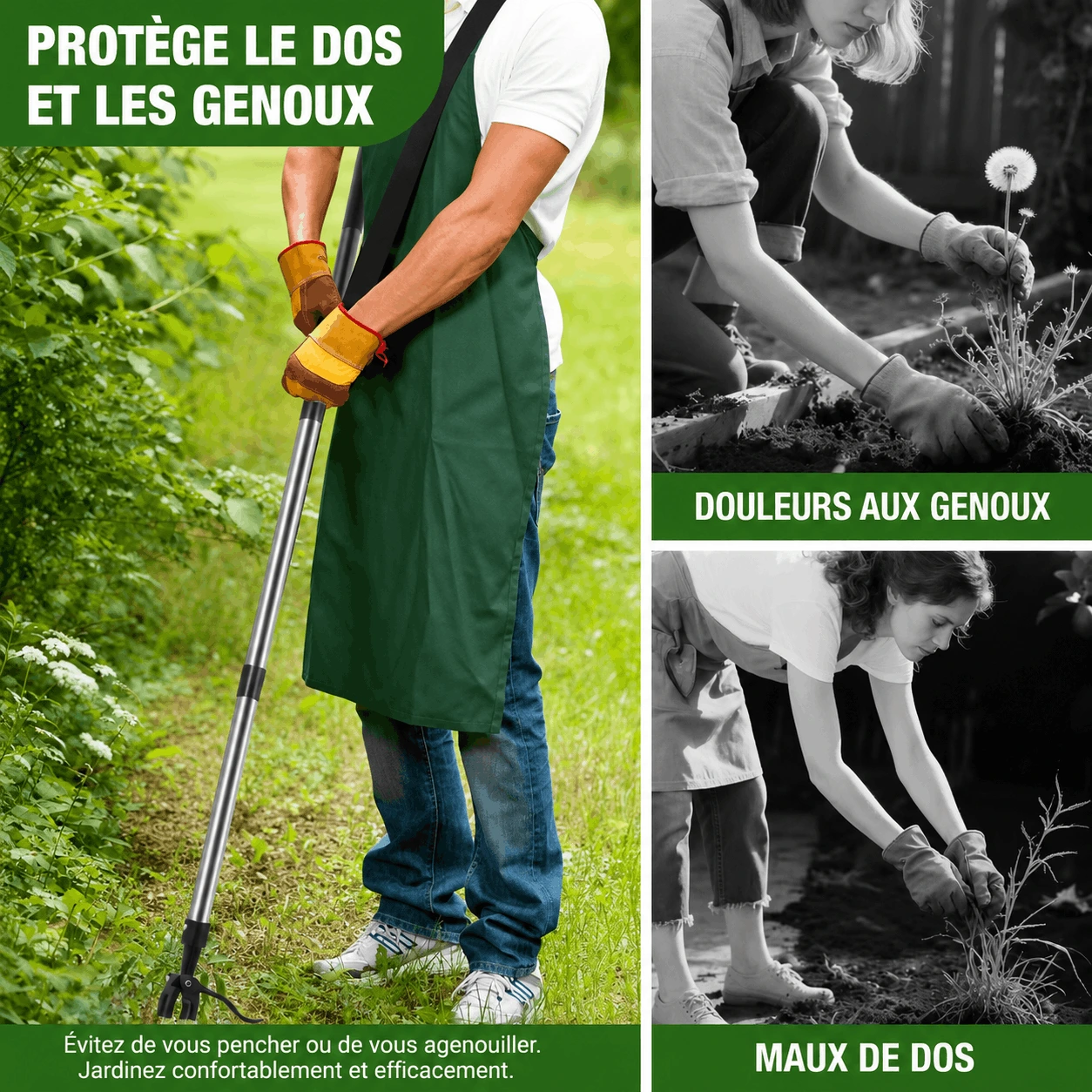 Désherbeur Sans Effort pour Mauvaises Herbes – Jardin & Pelouse – Image 2