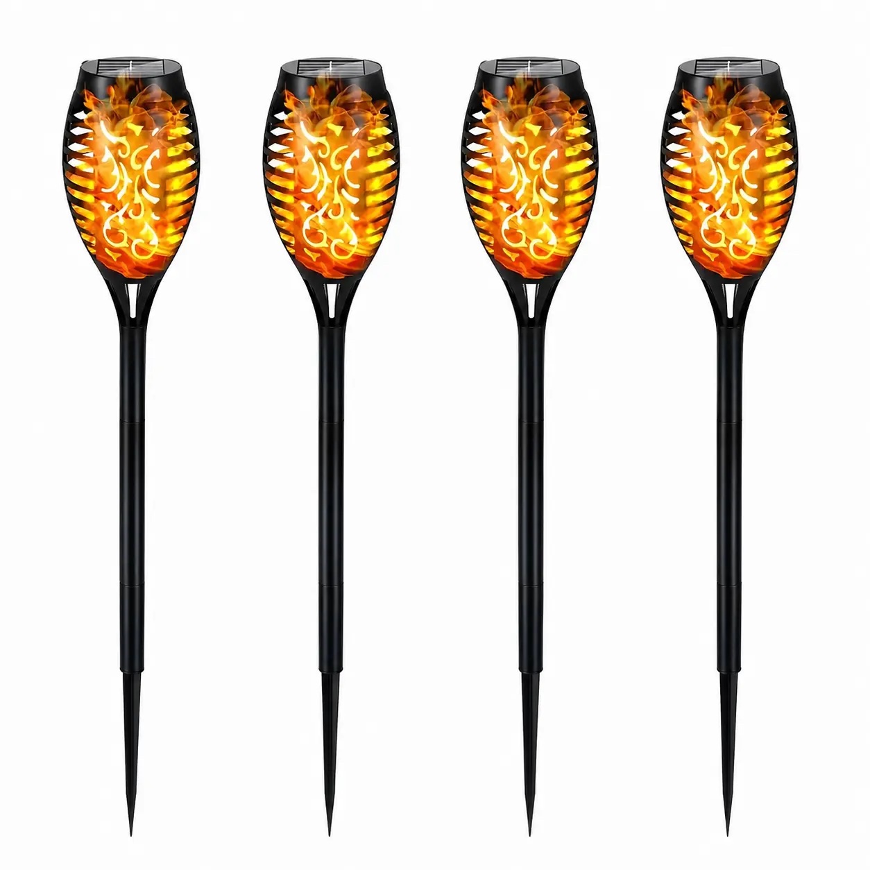 Lampe Solaire Flamme LED 12 Lumières