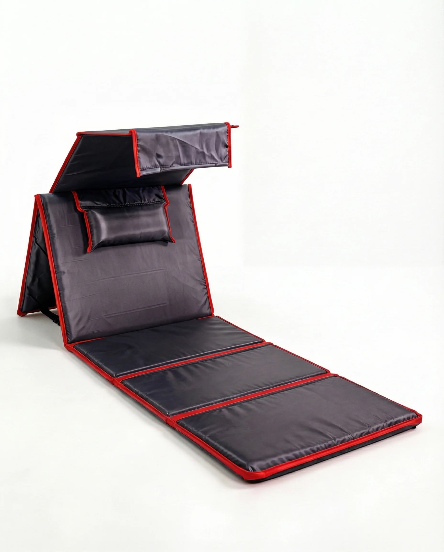 Tapis de Plage & Camping & Piscine Pliable Noir