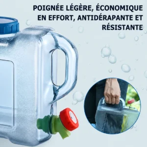 Bidon d’Eau 10L avec Robinet — Réservoir Portable Grande Capacité