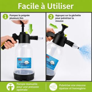 Pulvérisateur à Pression 2L avec Mousseur